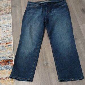 London Jean Womens Faded Button-fky Size 14 Jeans